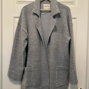 Thread & Supply Gray Open Front Sweater Coat XL